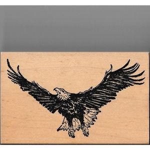 Rubber STAMP Bald Eagle 0111- F Coronado Island Stamping Company 1999